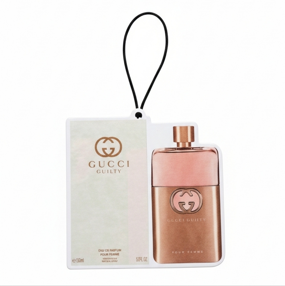 Gucci Guilty Fragrance Card Luxury Car Freshie | Hanging Air Freshner New